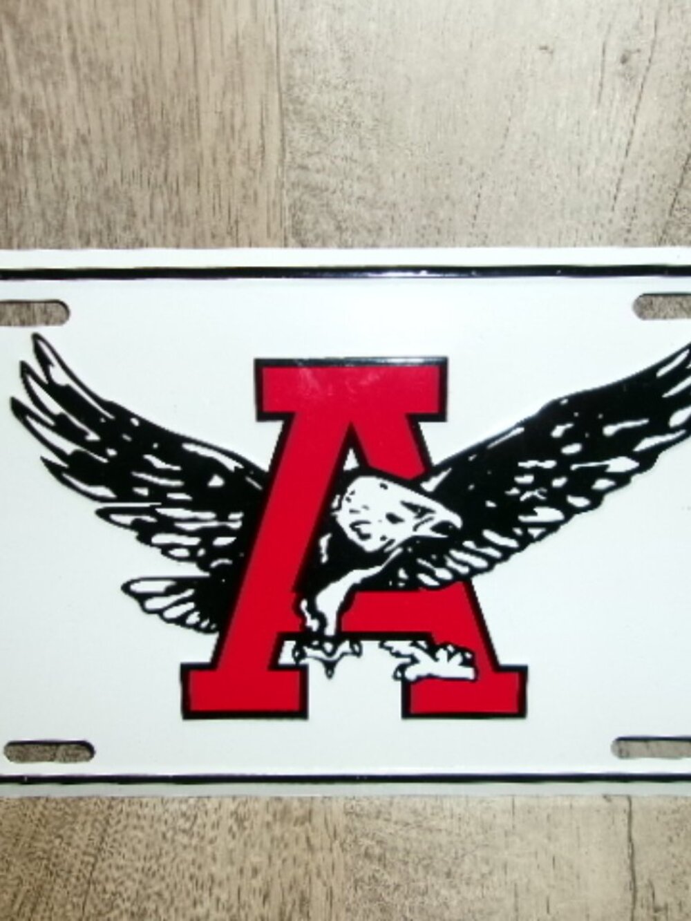 American Eagle Embossed Metal License Plate for Auto Vehicles
